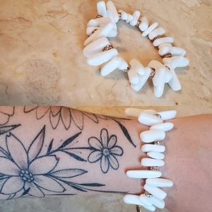 Kinsley Armelle White Chip Collection Bracelet